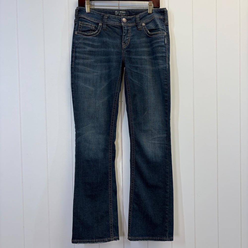Silver Jeans Co Y2K Western Aiko Bootcut Jeans Women Size 29 X 31 Cowgirl Rodeo
